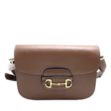 Gucci 1955 Horsebit Shoulder Bag Caramel Brown Small Leather