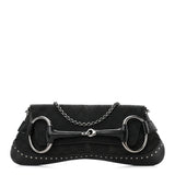 Gucci Horsebit 1955 Cloth Black Monogram Shoulder bag