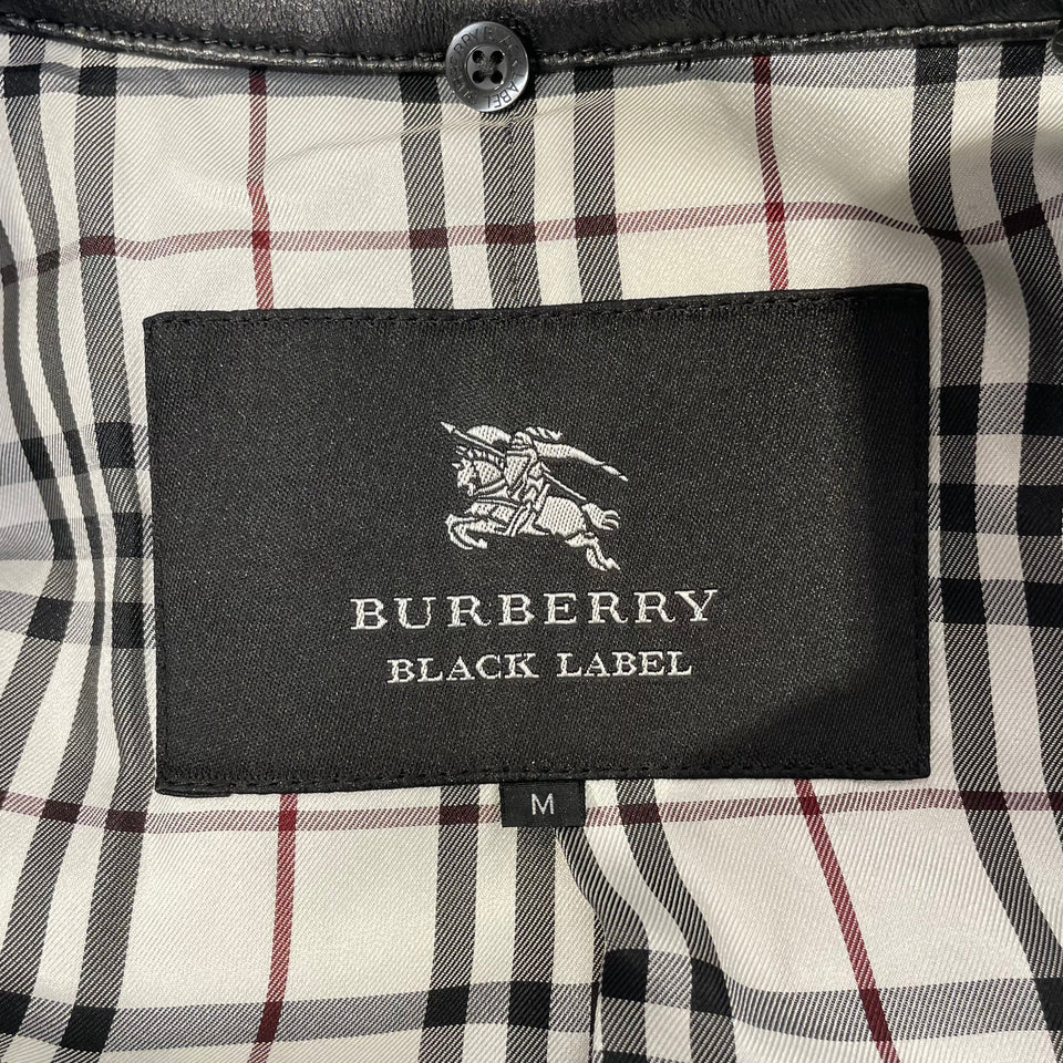 Luxury Burberry BLACK LABEL/Coat/M/BLK/Sheepskin/Plain