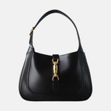 Gucci Jackie 1961 Black Leather Bag Small Piston Lock
