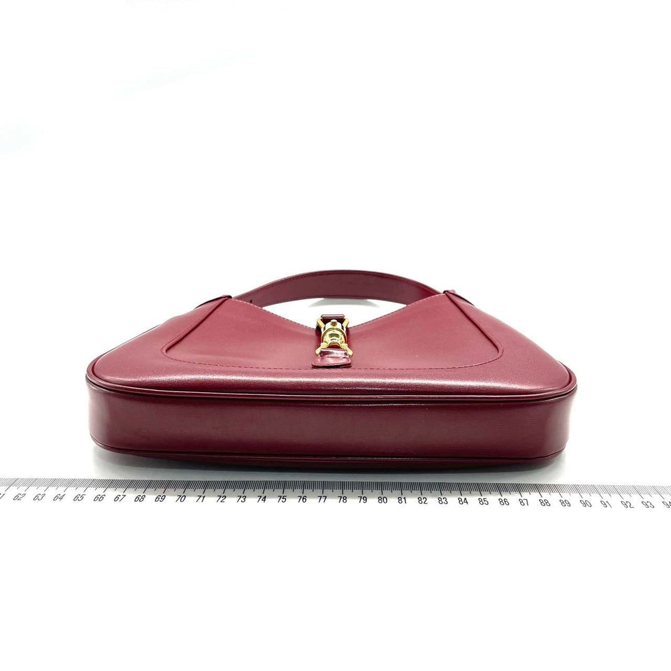 Gucci Jackie 1961 Red Leather Bag Small with Adjustable Strap