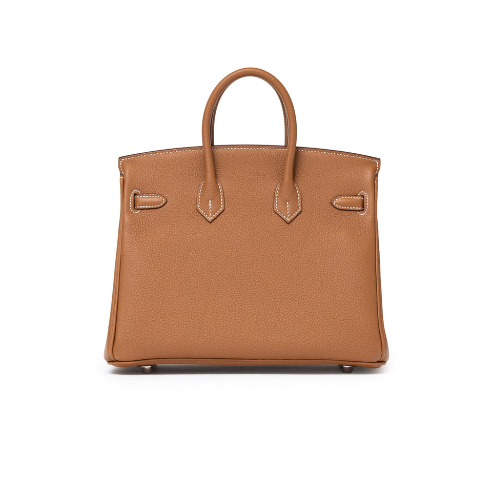 Hermes Birkin 25 Gold Togo Palladium Hardware