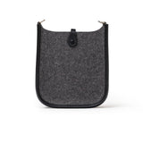 Hermes Mini Evelyne Gris Moyen/Black Feutre Palladium Hardware