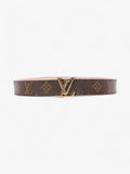 Louis Vuitton LV Initiales Reversible Belt Monogram / Rose Ballerine Coated Canvas 80cm / 32"