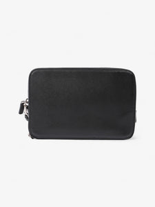 Prada Zipped Clutch Black Saffiano Leather