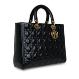 Christian Dior Patent Lady Dior - Large