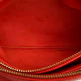 Celine Trio Leather Shoulder Bag Red