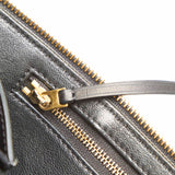 Medium Edge Leather Handbag Brown