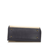 Medium Edge Leather Handbag Brown
