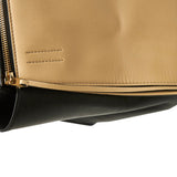 Medium Edge Leather Handbag Brown