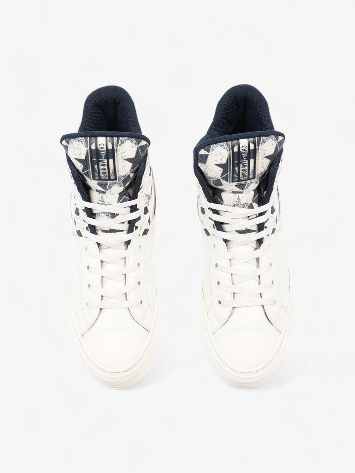 Christian Dior Walk'n'Dior Star Sneakers White / Navy Leather EU 41 UK 7