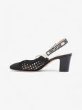 Christian Dior D-Moi Slingback 55mm Black Lace EU 41 UK 8