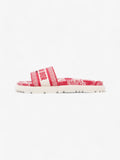 Christian Dior Dway Logo Toile De Jouy Slide Raspberry Canvas EU 41 UK 8