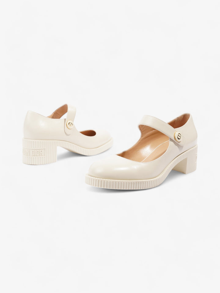 Christian Dior D-Doll Pumps 35mm Cream Leather EU 41 UK 8