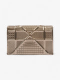 Christian Dior Diorama Wallet On Chain Metallic Gold Patent Leather