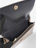 Christian Dior Diorama Wallet On Chain Metallic Gold Patent Leather