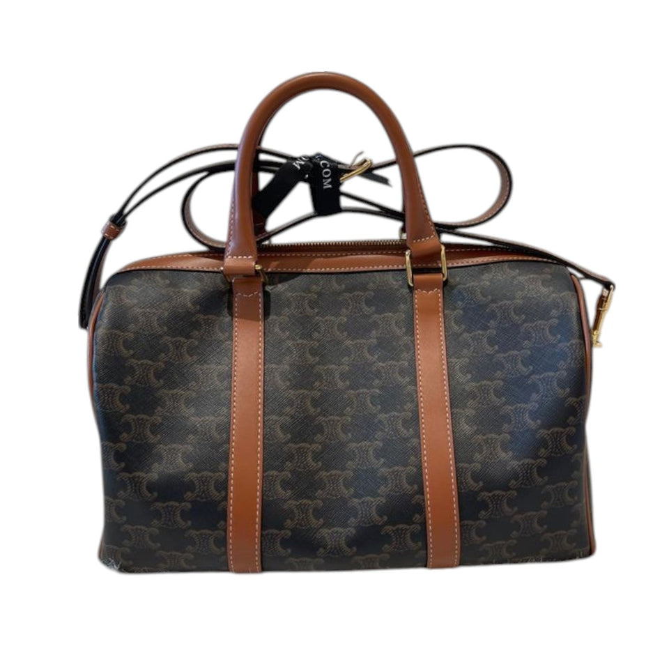 Boston Triomphe Canvas Calfskin Tan GHW
