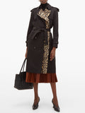 Burberry TRENCH BRIDSTOW LEOPARD PRINT LINING