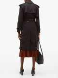Burberry TRENCH BRIDSTOW LEOPARD PRINT LINING