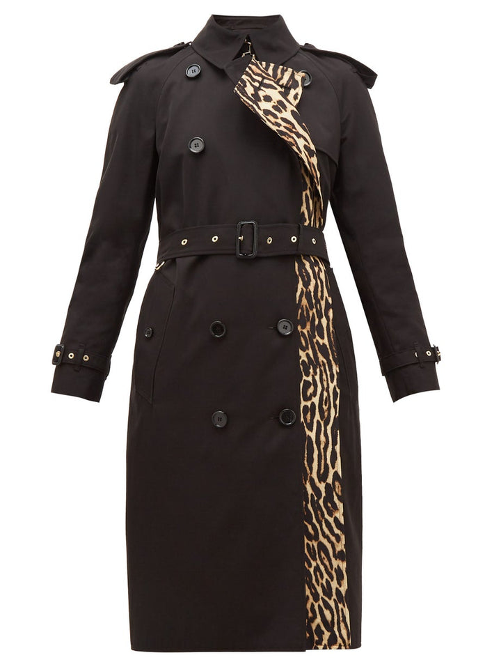 Burberry TRENCH BRIDSTOW LEOPARD PRINT LINING