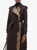 Burberry TRENCH BRIDSTOW LEOPARD PRINT LINING