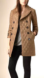 Burberry BRIT NOVA CHECK GOLDSMEAD BELTED QUILTED COAT
