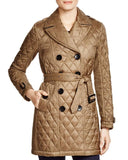 Burberry BRIT NOVA CHECK GOLDSMEAD BELTED QUILTED COAT