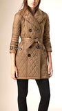 Burberry BRIT NOVA CHECK GOLDSMEAD BELTED QUILTED COAT