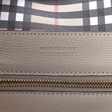 Burberry CALFSKIN CREST EMBOSSED SMALL TOTE BAG