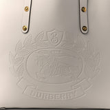 Burberry CALFSKIN CREST EMBOSSED SMALL TOTE BAG