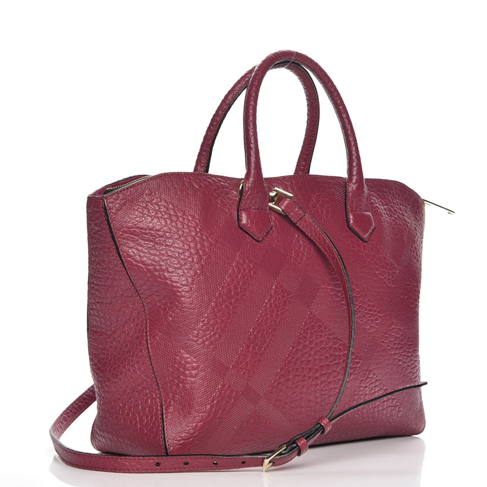 Burberry HERITAGE GRAIN CHECK DEWSBURY TOTE BAG