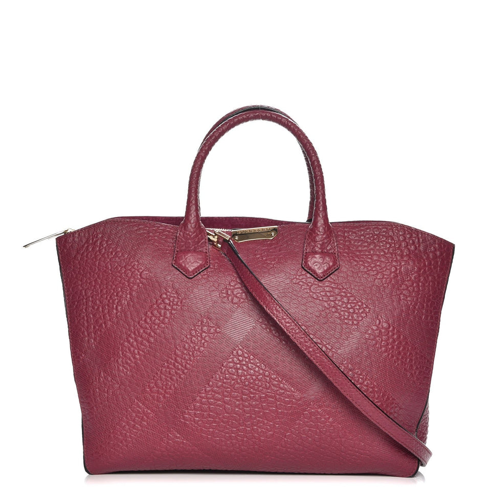 Burberry HERITAGE GRAIN CHECK DEWSBURY TOTE BAG