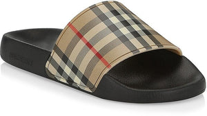 Burberry FURLEY VINTAGE CHECK SLIDES SANDALS