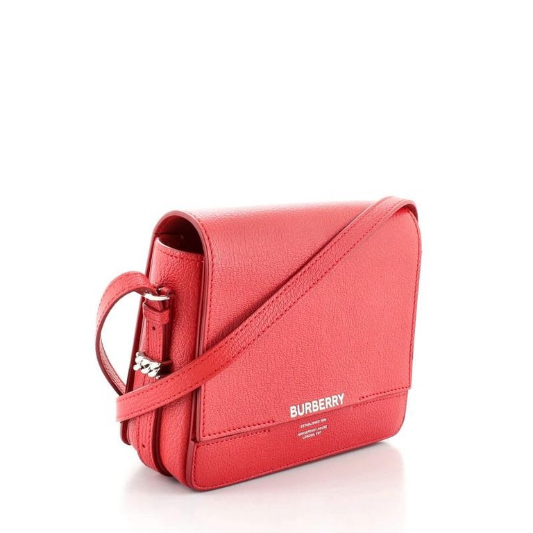 Burberry Grace Flap Leather Small Cross Body Bag