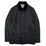 Burberry GRANSWORTH CHECK DETAIL CORDUROY COLLAR QUILTED JACKET