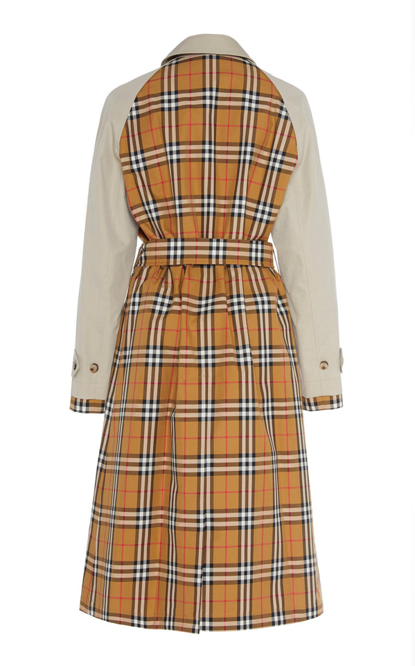 Burberry GUISELEY INSIDE-OUT CHECK TRENCH COAT