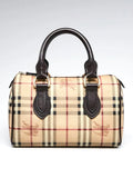 Burberry HAYMARKET CHECK SMALL CHESTER BOWLING BAG