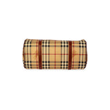 Burberry HAYMARKET CHECK PAPILLON BARREL BAG
