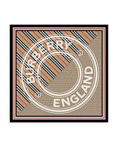 Burberry MONOGRAM HERITAGE SILK SQUARE SCARF