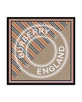 Burberry MONOGRAM HERITAGE SILK SQUARE SCARF