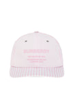 Burberry HORSEFERRY LOGO EMBROIDERED STRIPED BASEBALL CAP
