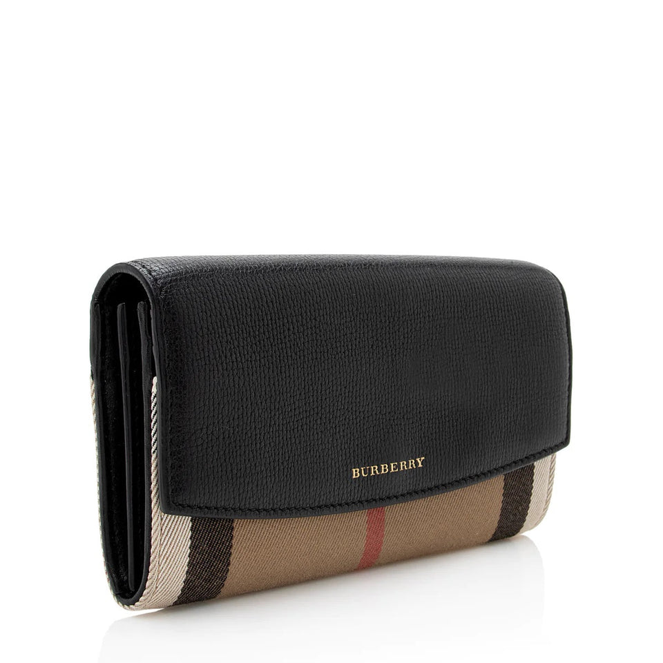 Burberry HOUSE CHECK CONTINENTAL WALLET