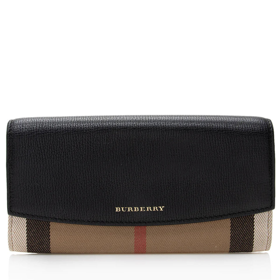Burberry HOUSE CHECK CONTINENTAL WALLET
