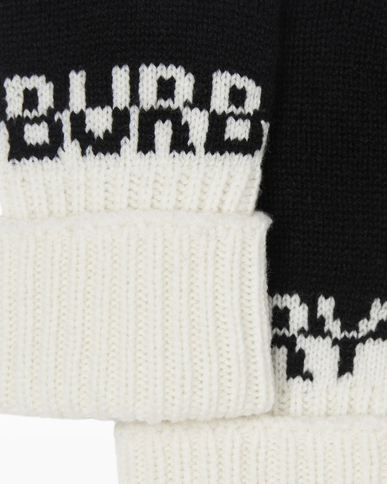Burberry INTRASIA KNIT LOGO CASHMERE GLOVES