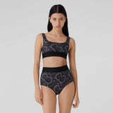 Burberry GRAPHITE MONOGRAM PRINT BIKINI SET