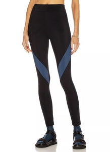 Burberry MADDEN ATHLETIC BLACK & BLUE LEGGINGS