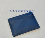 Burberry NAVY LONDON CHECK SANDON CARD HOLDER