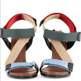 Burberry PATTERSON COLORBLOCK STILETTO SANDALS
