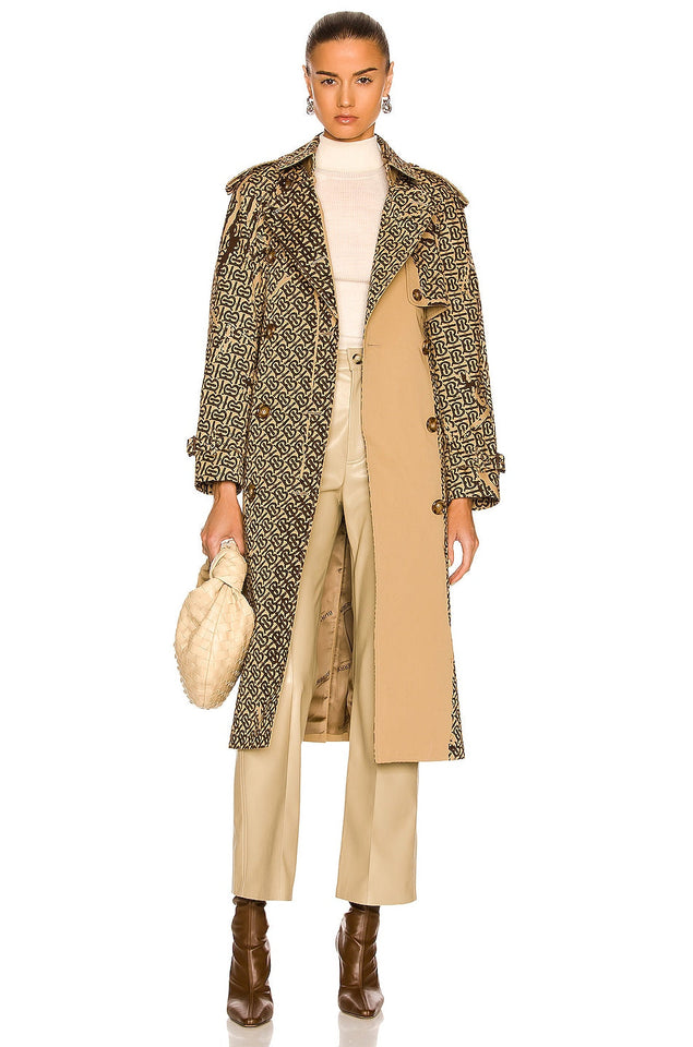 Burberry PEDLEY MONOGRAM TRENCH COAT