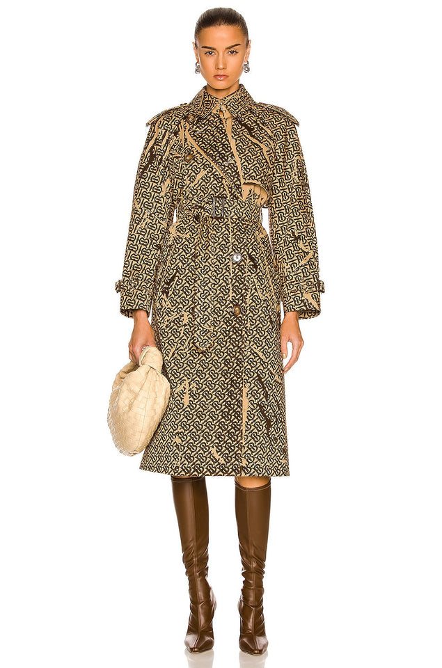 Burberry PEDLEY MONOGRAM TRENCH COAT